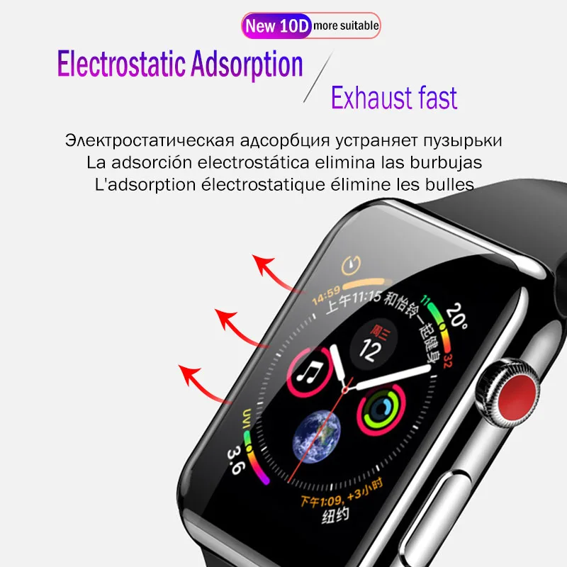 15D мягкая Гидрогелевая пленка для Apple Watch 38 мм 40 мм 42 мм 44 мм Защита экрана для часов 38 40 42 44 мм защитная пленка не стекло