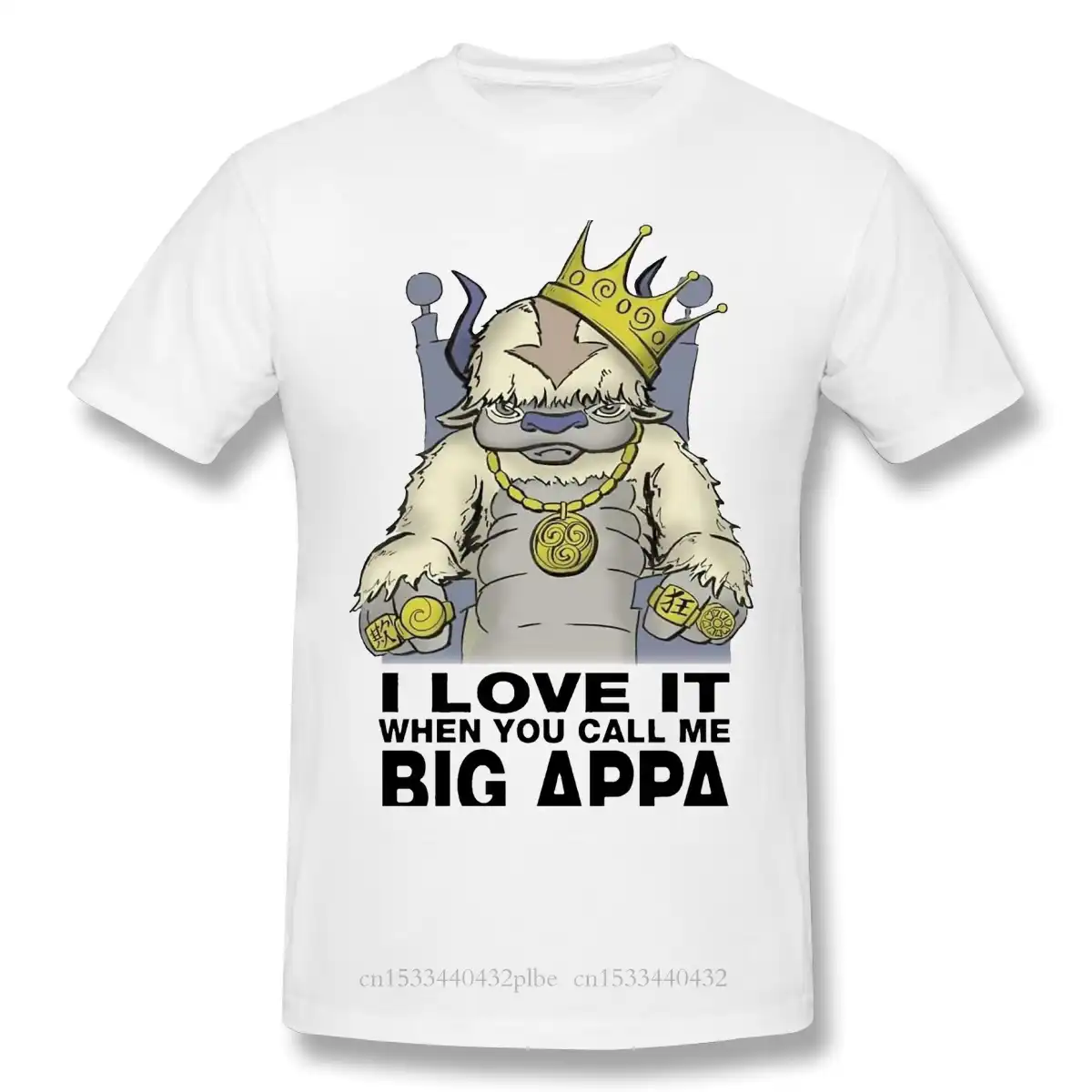 Anime T shirt Appa Cosplay Appa Avatar fan tee Avatar The Last Airbender Shirt Appa Illustration Shirt