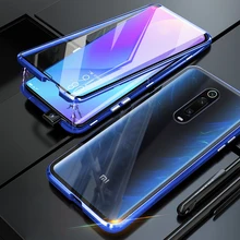 Жесткий Чехол для Xiaomi Mi 9 T Pro, металлический магнитный чехол 360, полностью двойной чехол из закаленного стекла, Жесткий Чехол для Xiaomi Mi 9 T 9 T, чехол