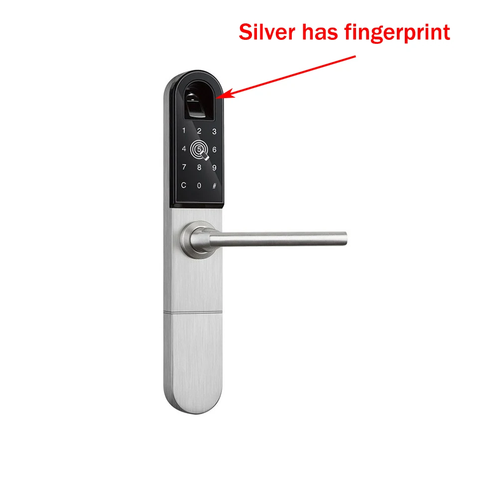 FB-Silver Wifi Интернет дистанционное управление bluetooth евро профиль многоточечный отпечатков пальцев умный дверной замок - Цвет: FB-Silver