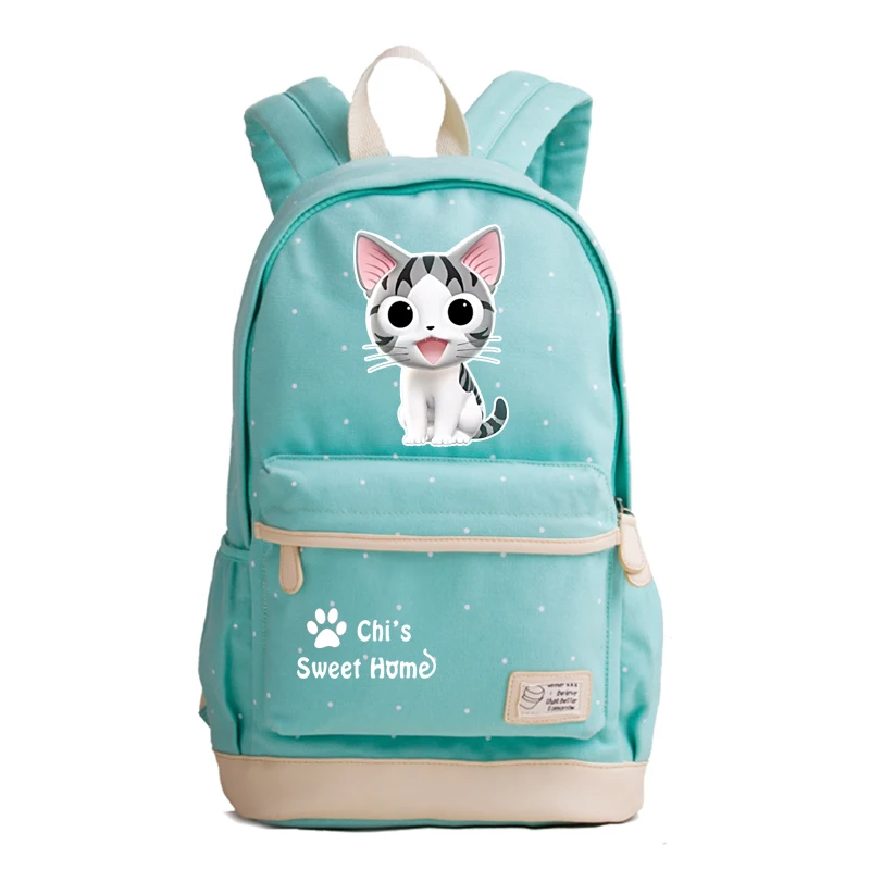6 Chi's Sweet Home Kawaii Cat, школьные сумки, милый женский рюкзак, мультяшная сумка для книг, холщовый рюкзак для путешествий, рюкзак для ноутбука, Rugzak Mochila Feminina - Цвет: 6