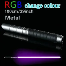 Металлический светильник saber RGB Jedi Sith Saber светильник Force Fx светильник ing Heavy Dueling изменение цвета звук Foc Блокировка металлической ручкой