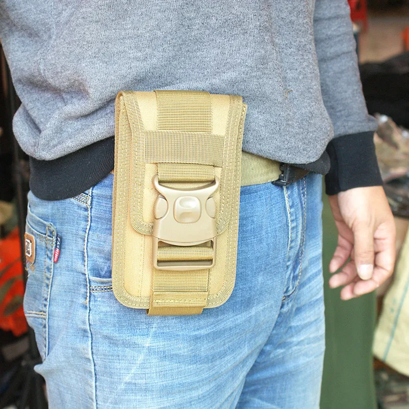 Уличная тактическая сумка для телефона с двумя отсеками, сумка для карт, поясная сумка, двухслойный чехол для мобильного телефона