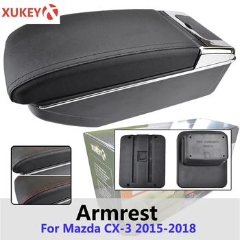 

Xukey Central Armrest For Mazda CX-3 2015 - 2018 Console Center Black Storage Car Styling Box Ashtray 2017