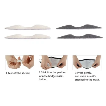 

Foam Anti-Fog Self-Adhesive Nose Bridge Pads Anti Haze Mask Nose Sponge Strips