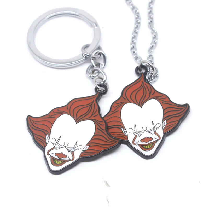 Movie Stephen King It Chapter Two 2 Joker Pennywise брелок для косплея брелок Подвеска для фанатов детали костюма ожерелье