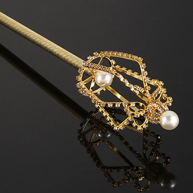 Cetro de Cristal, Tiara e Coroa Dourada/Prateada para Casamento, Festa ou Traje de Rei e Rainha._voghion.com