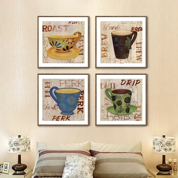 

Classical European Style China Set Canvas Wall Art Posters Unframed Nordic Quadro Decorative Picture For Living Room