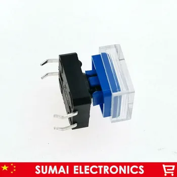 

3 in 1 Tactile Push Button Switch 12*12*7.3MM+A14 button caps+ transparent case