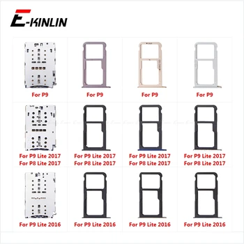 

Micro SD Sim Card Tray Socket Slot Adapter Connector Reader For HuaWei P9 P8 Lite 2017 2016 Container Holder Replacement Parts