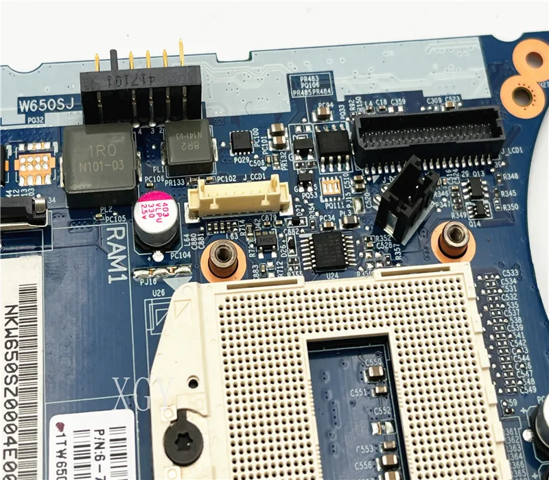 Original para Clevo W65j0 W650sj K650d Placa-mãe do Portátil 671-w65j0-d01 6-77-w650sz0u-d0 Teste ok Placa-mãe para notebook - Imagem 3