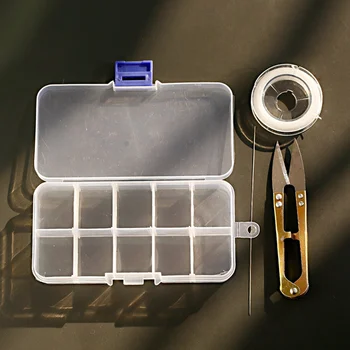 

4 Pcs/Set DIY Jewelry Making Tool Sets Scissor Needle Thread Box For Jewelry Making Necklace Bracelet Accessories Wholesale
