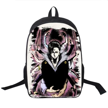 

16 Inch Students Backpacks Hunter X Hunter Printed School Bag Daypack Women Men Laptop Waterproof Schoolbag Travel Bags Bagpack