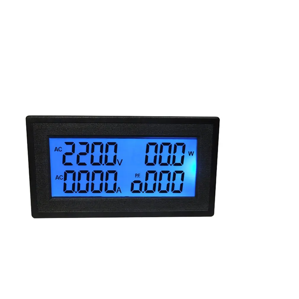 110V 220V 380V Three-Phase AC Ammeter Multifunctional Digital Display Power Frequency Tester AC60-500V 20A Split Type Sale