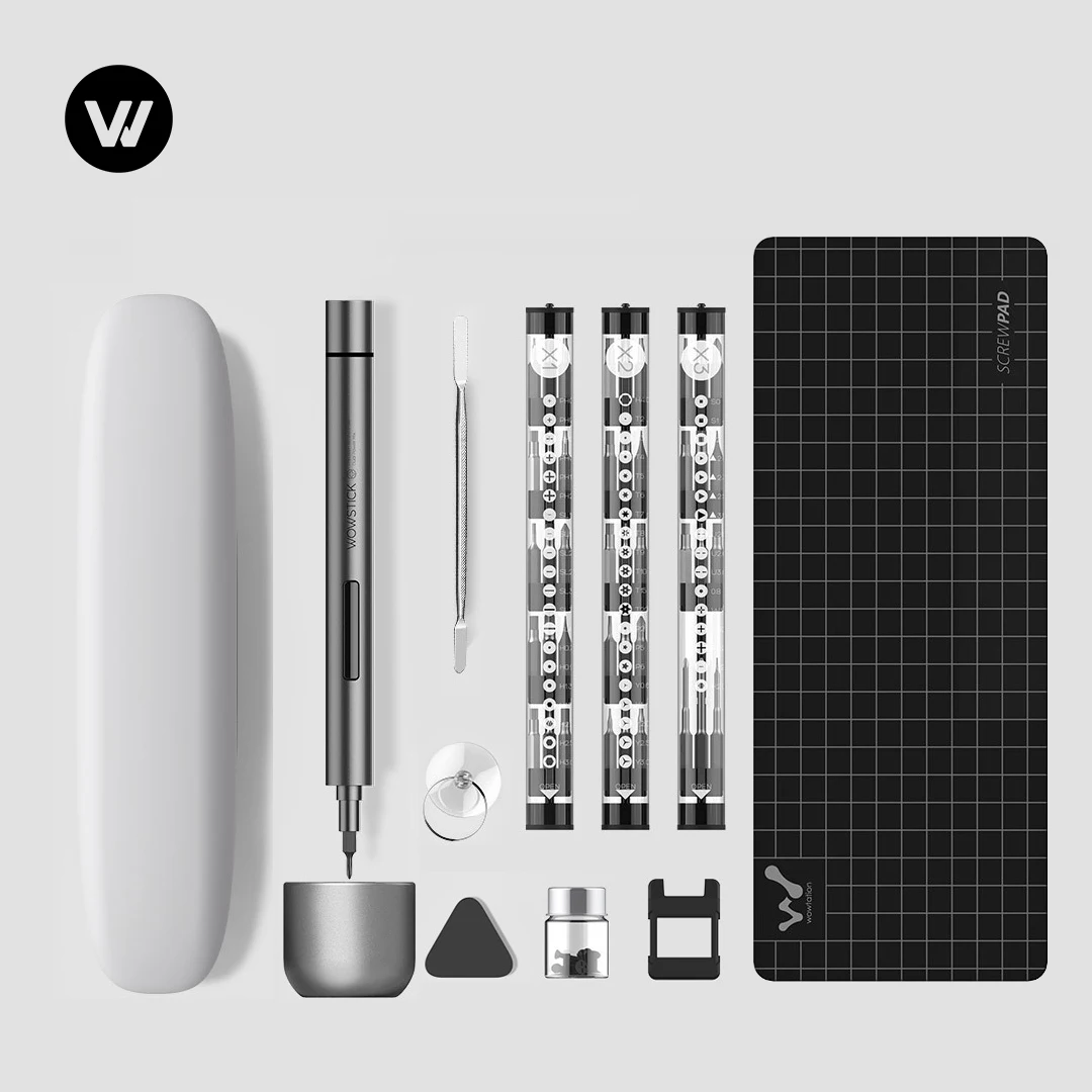 Xiaomi Wowstick 1F Pro мини электрическая отвертка перезаряжаемая Беспроводная шуруповерт комплект светодиодный светильник литиевый аккумулятор