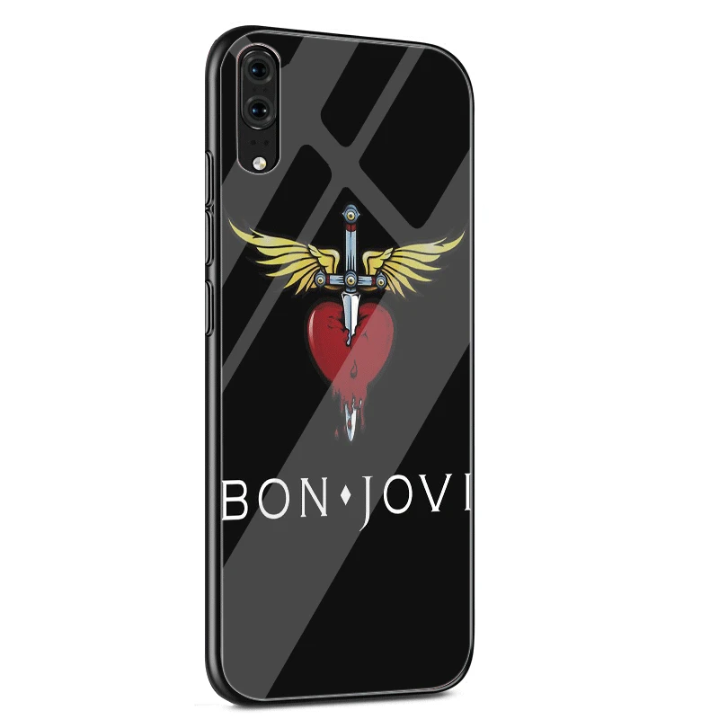 G8 Стеклянный чехол для телефона huawei P30 P10 P20 7A Y6 Y9 P Smart mate 20 Honor 9 10 8X Lite Pro Cover Bon Jovi Rock - Цвет: G8