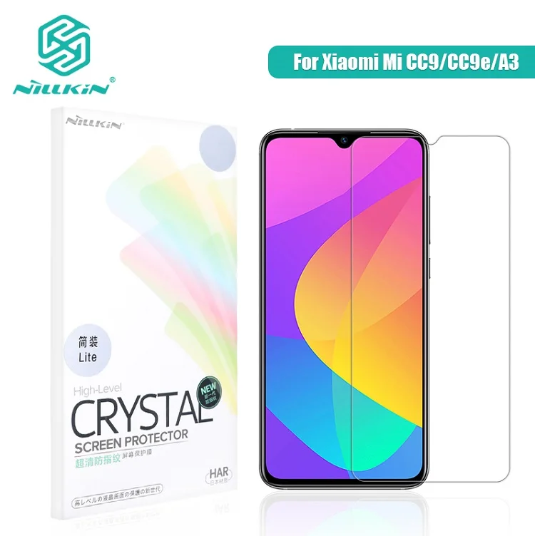 HD Clear Film NILLKIN для Xiaomi mi A3 Защитная пленка для экрана mi CC9e HD супер прозрачная защитная Матовая Антибликовая пленка для Xiaomi mi cc9 mi 9 lite - Цвет: HD Clear Film