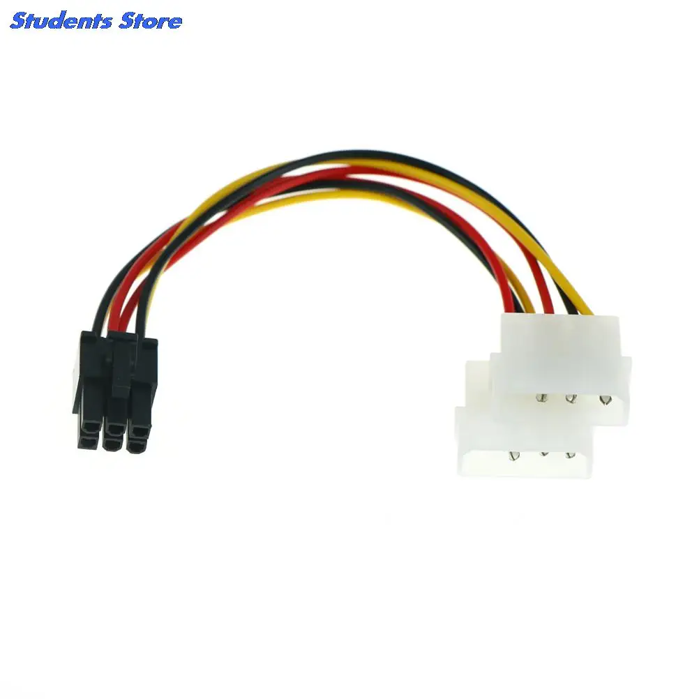 2 шт./лот 2x4 Pin Molex на 6 PCI-E ATX PSU адаптер питания видеокарты конвертер Кабель линейный