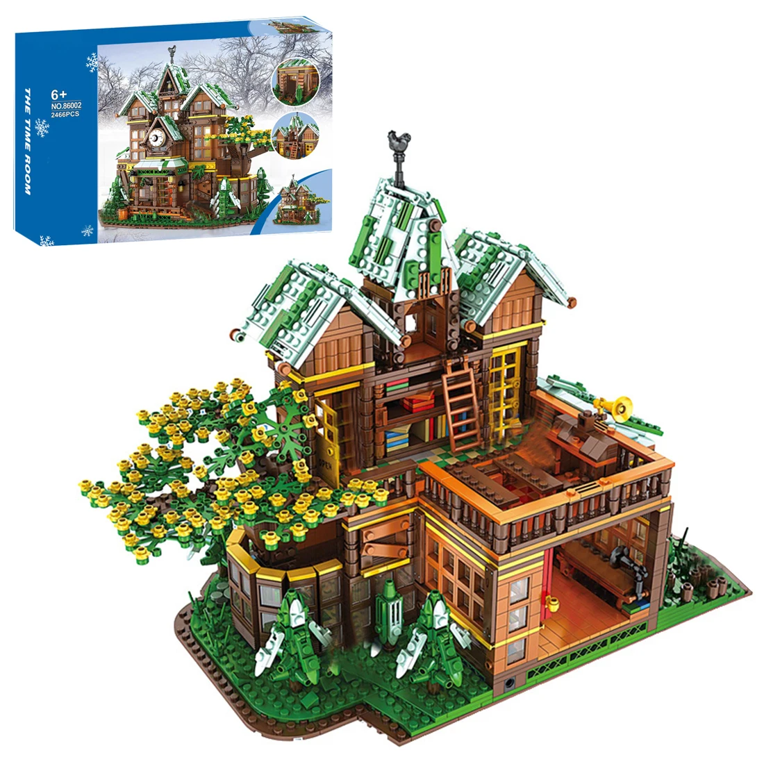 

2466Pcs Tree House Architecture Building Blocks The Time Room Brick Toys Assembly DIY Building Block Educational Stem Toy