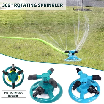 

Garden Sprinklers Automatic Watering Grass Lawn 360 Degree Rotating Water Sprinkler 3 Arms Nozzles Garden Irrigation Tools