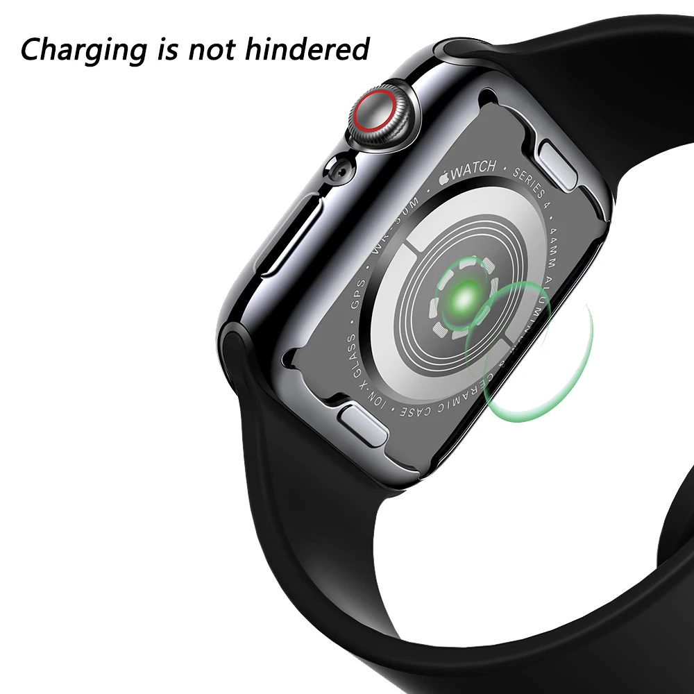 Защитный чехол для apple watch 5, 4, 3, 2, 1, iwatch band 42 мм, 38 мм, 44 мм, покрытие для экрана, силиконовая Мягкая универсальная ультратонкая прозрачная рамка