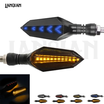 

Universal Motorcycle Turn Signal Flowing Water Flashing Led Light Tail Light For Yamaha ybr 125 fazer 1000 mt 09 tracer fz6n