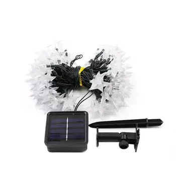 

Solar Outdoor Waterproof Five-pointed Star Sky Star Light String Garden Landscape Light Christmas Star Lantern