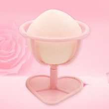 Макияж порошок слоеного красоты губчатый смеситель с держателем сушильная стойка форма персика основа смешивание губка яйцо Макияж Блендер