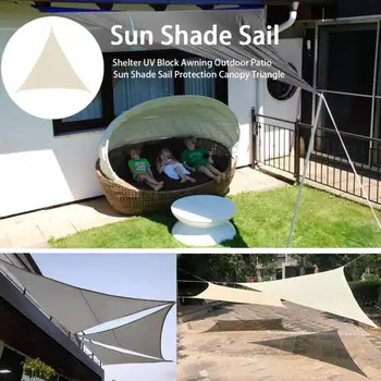 

Waterproof Sun Shade Polyester Triangle Shade Sail Garden Terrace Canopy Swimming Camping Hiking Yard Sail Awning