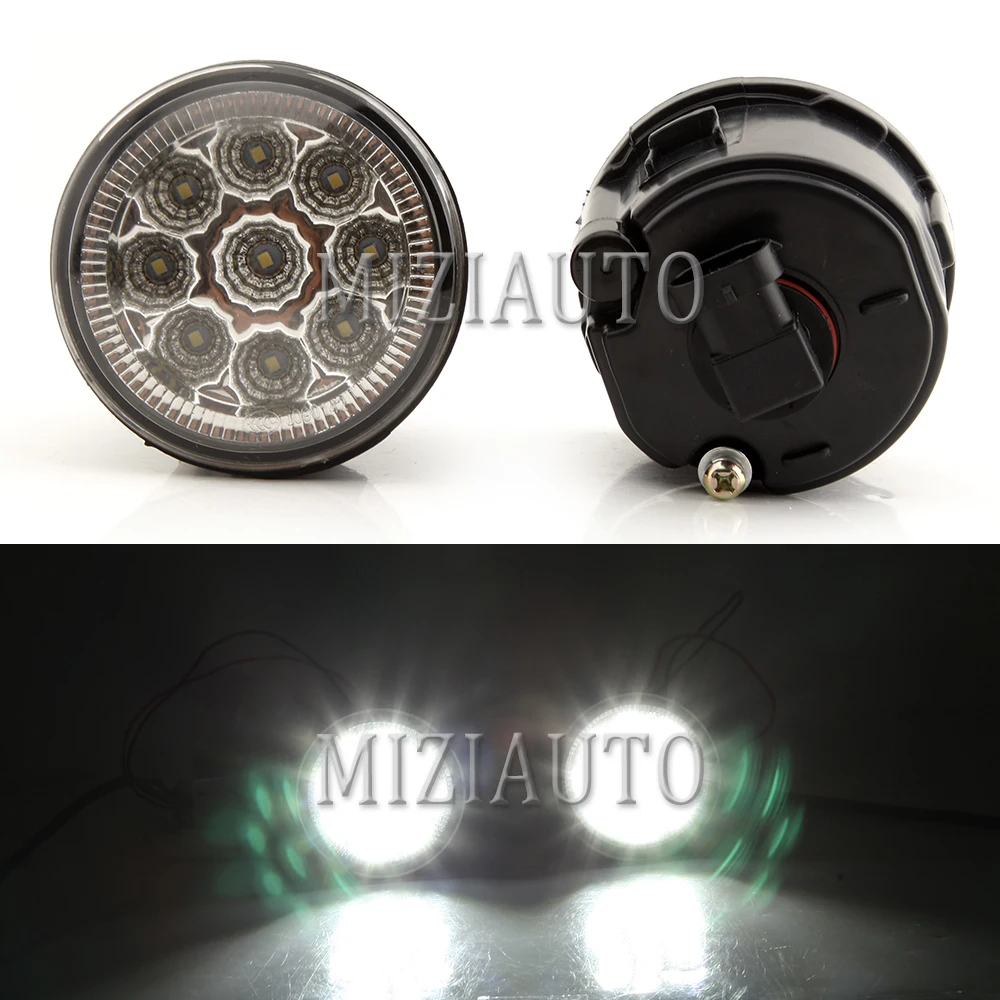 9LED противотуманный светильник для NISSAN X-Trail T31 Vampira Versa Lafesta Presage Rogue 2004- противотуманный светильник E2 12 В автомобиль DRL противотуманная фара в сборе