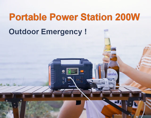 Portable Power Station Flashfish 40800mAh Générateur Solaire 200W