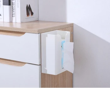 

Multi-functional No Trace Tissue Box Creative Napkin Tissue Organizer Storage Box for Bathroom Kitchen