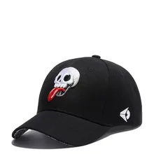 Летняя мужская бейсболка, индивидуальная Кепка с черепом, Солнцезащитная Женская Кепка с вышивкой, регулируемая