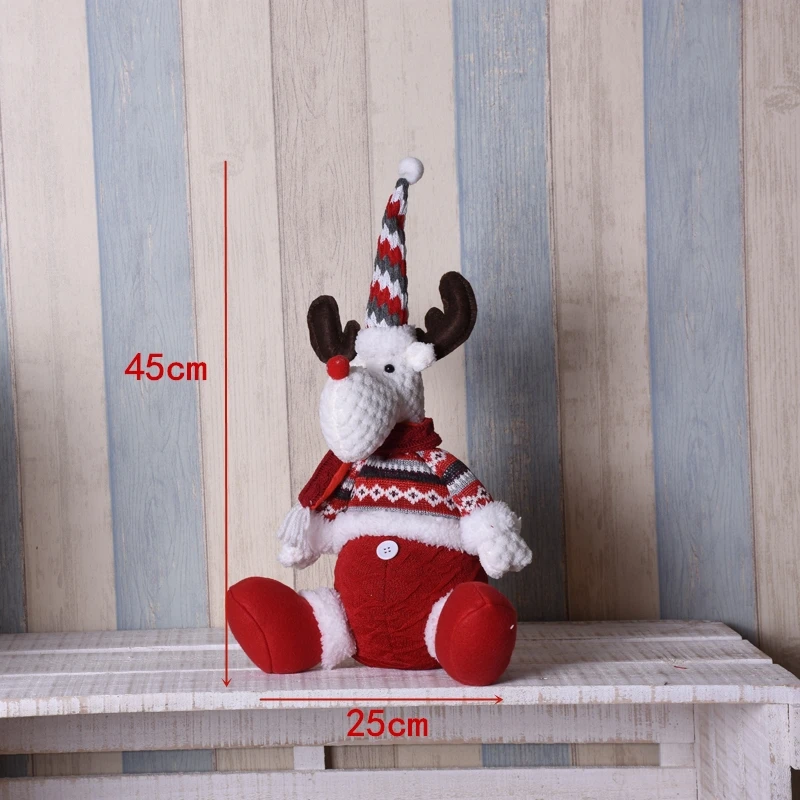 Санта Клаус снеговик лося navidad куклы стоящая Navidad Статуэтка рождественские украшения для дома год Счастливого Рождества - Цвет: SDZS24903