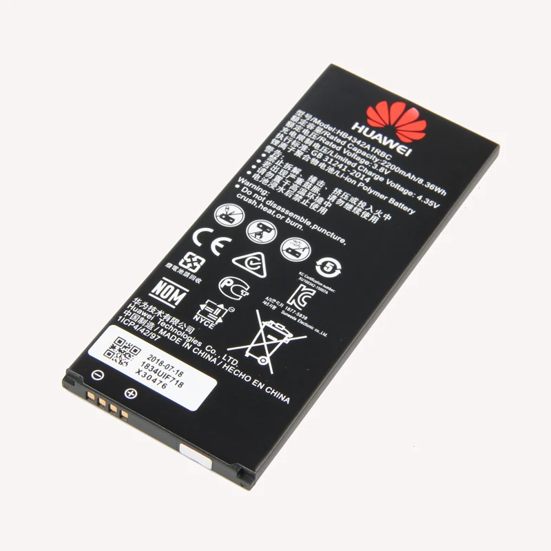 Оригинальный HB4342A1RBC 2200 мАч аккумулятор для телефона Huawei Ascend 5 + Y6 SCL TL00 CUN U29 honor 4A 5A LYO