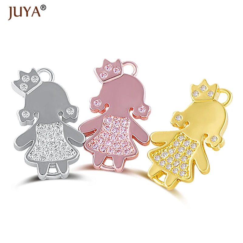 Copper Zircon Lovely Baby Kids Kawaii Boys Girls Mama Connectors Foot Pendant Pacifier Charm For Jewelry Making DIY Gift For Mom