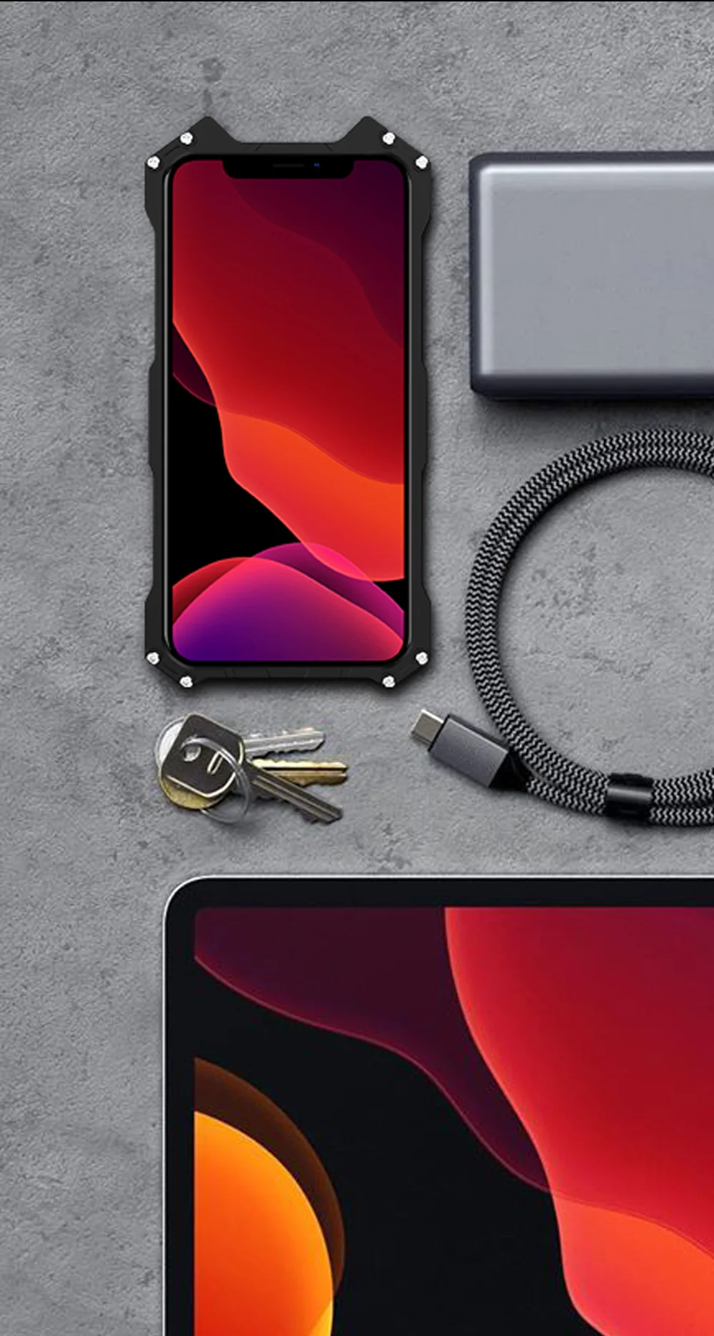 Металлические чехлы для телефонов серии «летучая мышь» для Apple iphone 11, чехол для iphone 11 pro max, Алюминиевый металлический корпус, теплоотвод+ ремни