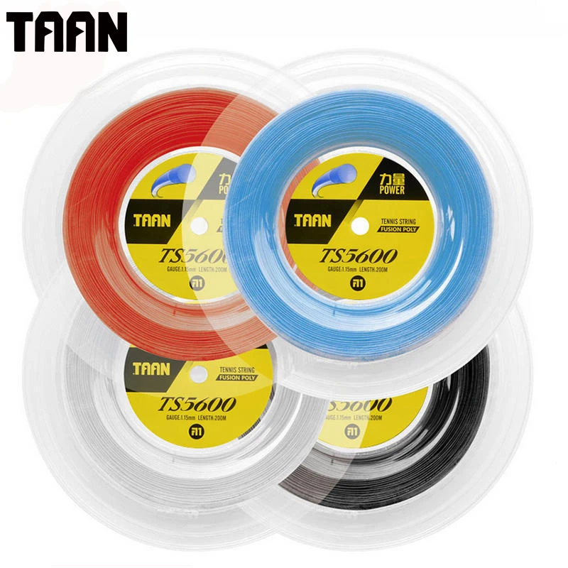 1 carrete TAAN 5600 1,15mm directo de fusión de alta elasticidad Durable raqueta de tenis de formación de 200m