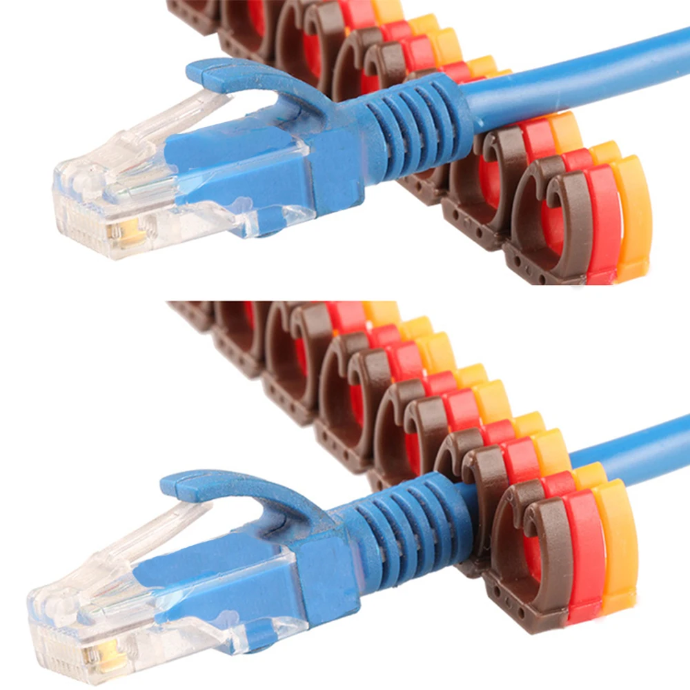 Wire Marker Tag Label Network Cable for Cat5e Cat6 Multicolor Number Letter  Tidy Marking Stuck Cord Sleeve Management Sticker