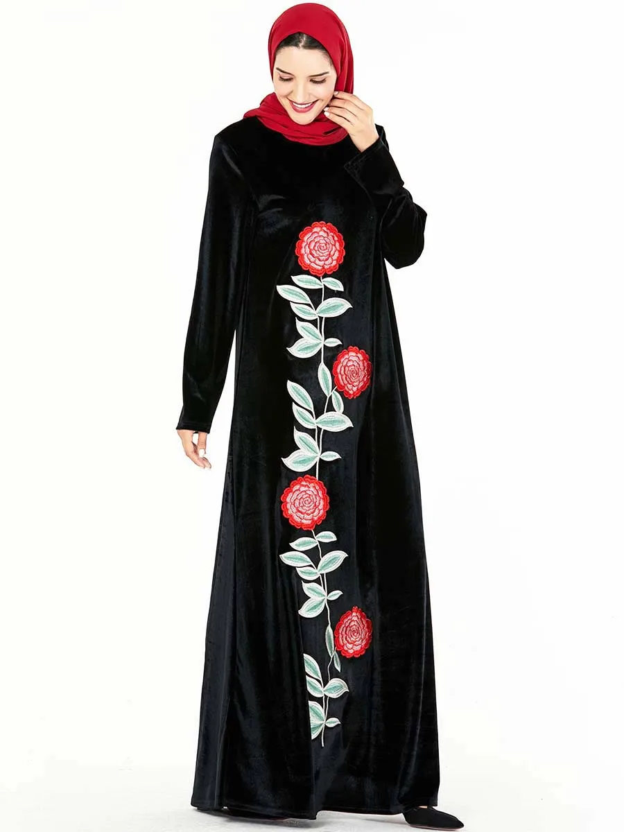 BNSQ арабское золото бархат вышитые abaya индийская одежда для женщин Punjabi Kurta вечерние макси с длинным рукавом пакистанские платья Caft