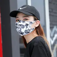 Fashion Summer PM2.5 3D Ice Silk Cotton Anti Dust Face Mouth Mask Washable Printing Breathable Anti-haze Mask Respirator 1