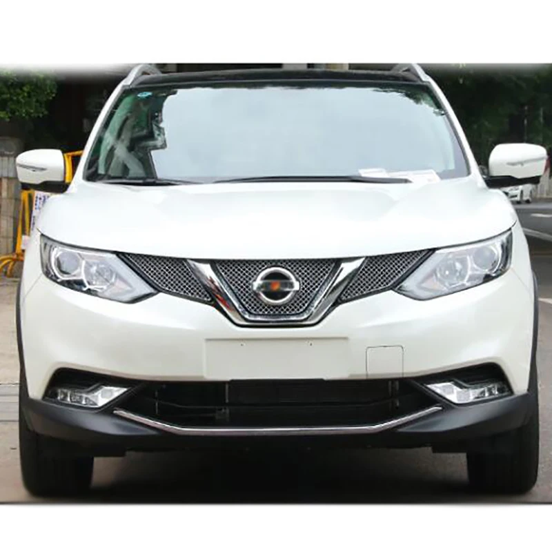 Аксессуары для стайлинга автомобилей для Nissan Qashqai J11 из нержавеющей стали передний бампер сетка для скрининга насекомых передняя решетка 3p