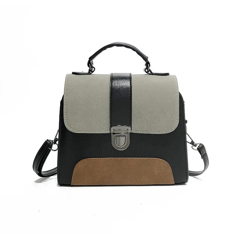 

Casual Women Pu Leather Sling Handbag Girls Crossbody Bag Patchwork Messenger Shoulder Bag Female