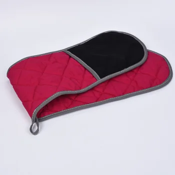 

Heat Resistant Oven Gloves Cotton Kitchen Potholders Towelling interior