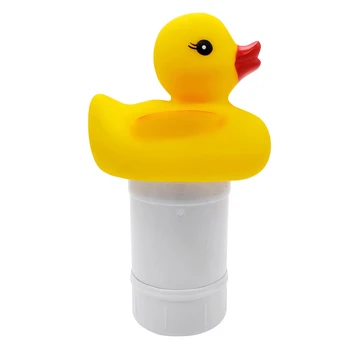 

Swimming Pool Cute Duck Floating Chemical Dispenser Floater Chlorine Tablets Dispenser P7Ding