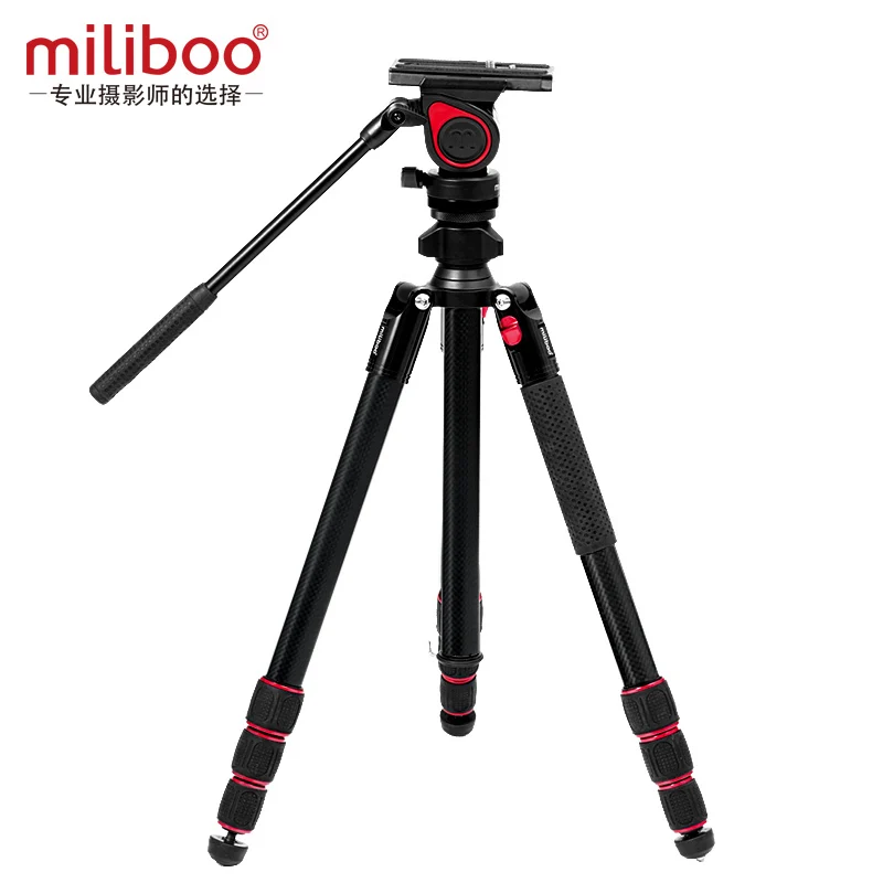 MUFB Carbon fiber Miliboo MUFA легкая камера для путешествий видео штатив центральный осевой инверсия Марко Shoot для фотографии наружного движения - Цвет: MUFB Carbon fiber
