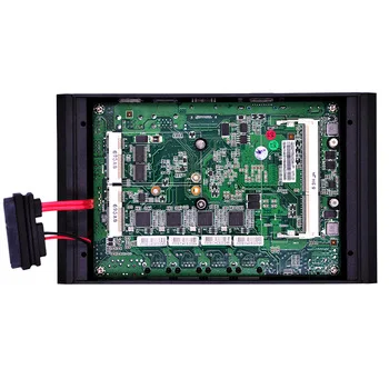 Qotom Мини ПК 4 lan Core i3 i5 i7 Pfsense брандмауэр микро безвентиляторный мини Linux Ubuntu