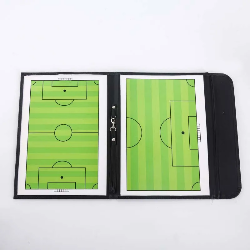 FootballTactical Portable Trainning Assisitant Equipments Soccer Board 2.5 Fold Leather Useful Teaching Board