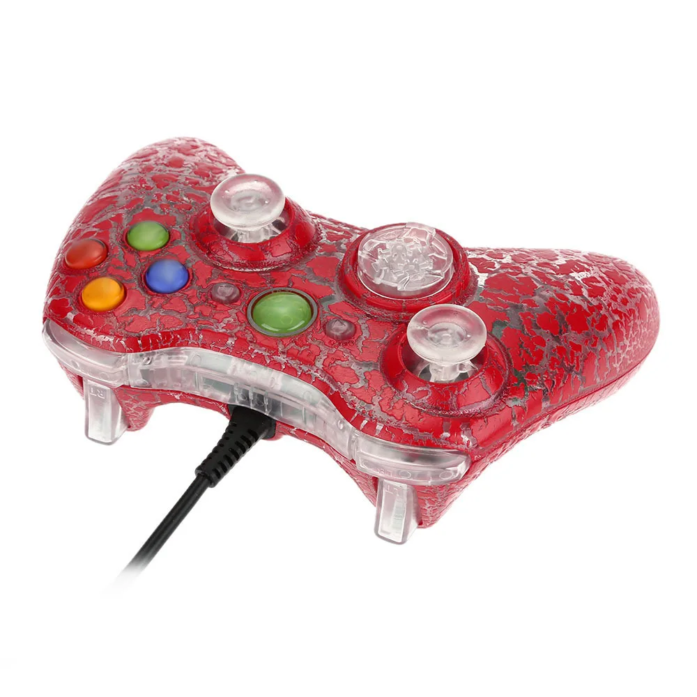 Xbox 360 Wired Handle Crack Color USB Computer Handle Xbox 360/PC Universal Wired Handle