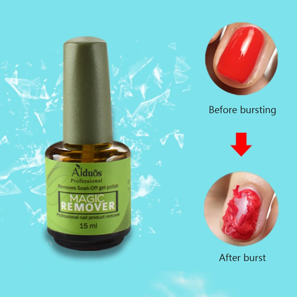 

Manooby 15ML Nail Gel/Polish Remover Magic Remover Healthy Fast Within Gel Nail Polish UV Esmaltes Base Top Coat Remover